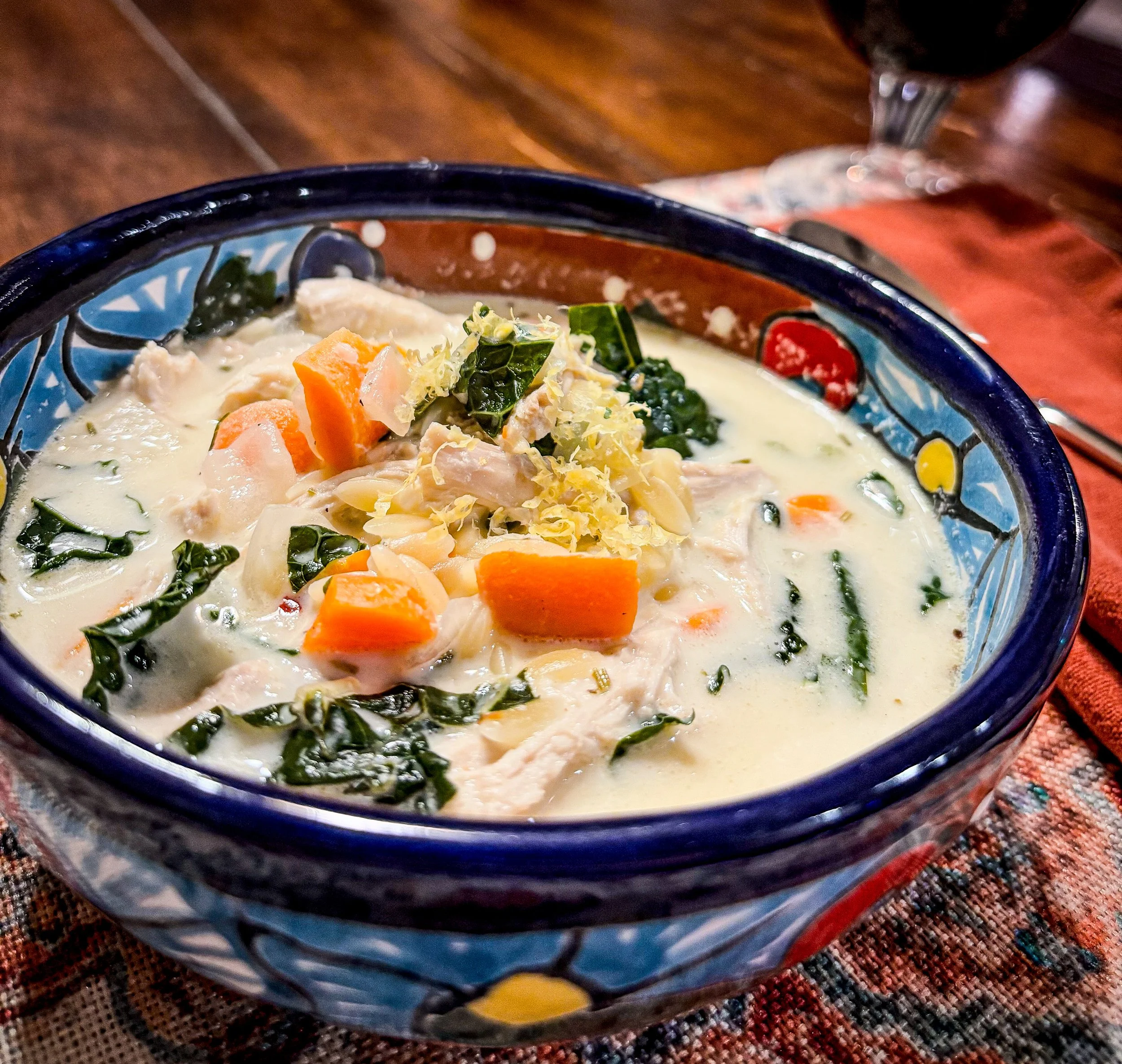 Lemon Chicken Orzo Soup