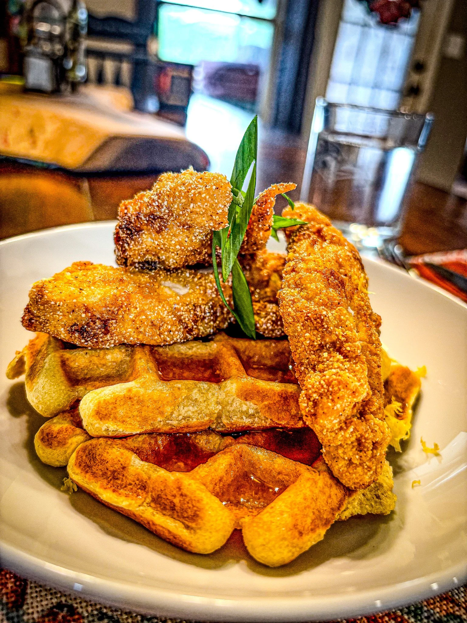 “Slap ya Mama” chicken and waffles