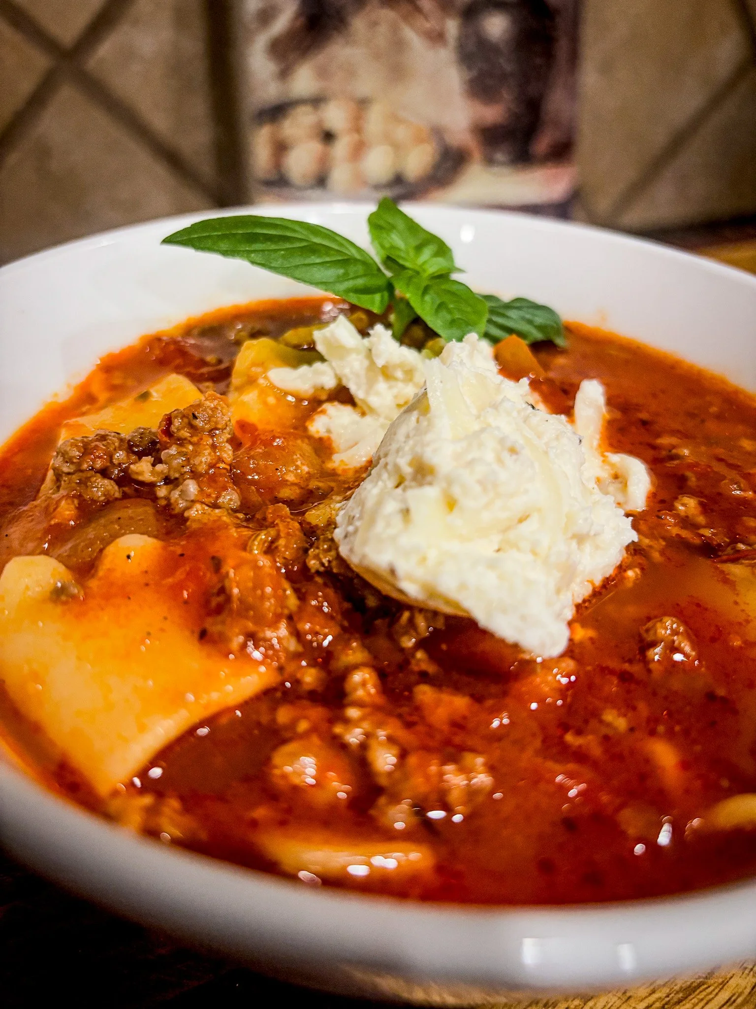 Lasagna Soup