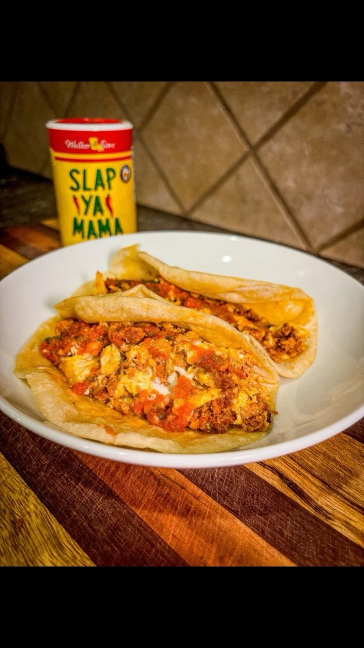 Chorizo and Egg Breakfast Tacos