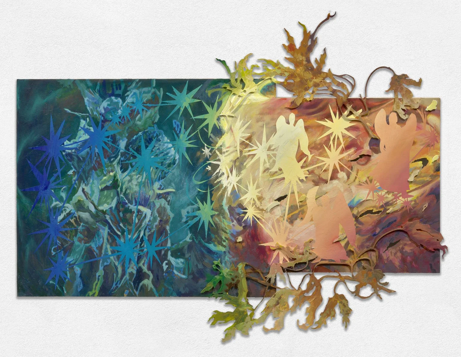 Seasonal Time, 2025, Oil and acrylic on panel, 30.5in. x 40.25in. 