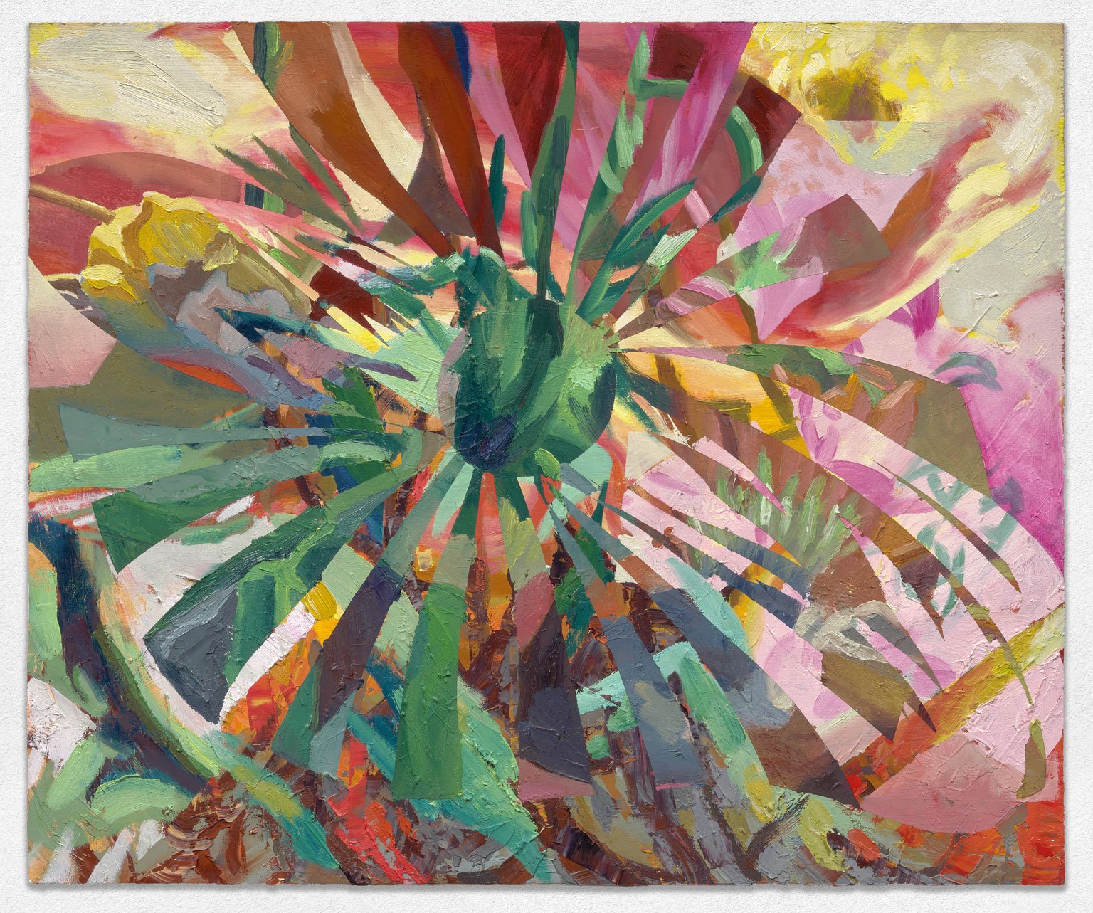 Birth Cradle, 2025. Oil on panel, 20in. x 24in. 