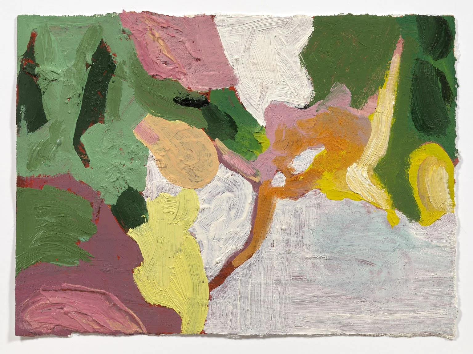 Thicket #1, 2024. Oil on paper, 8in. x 10in.