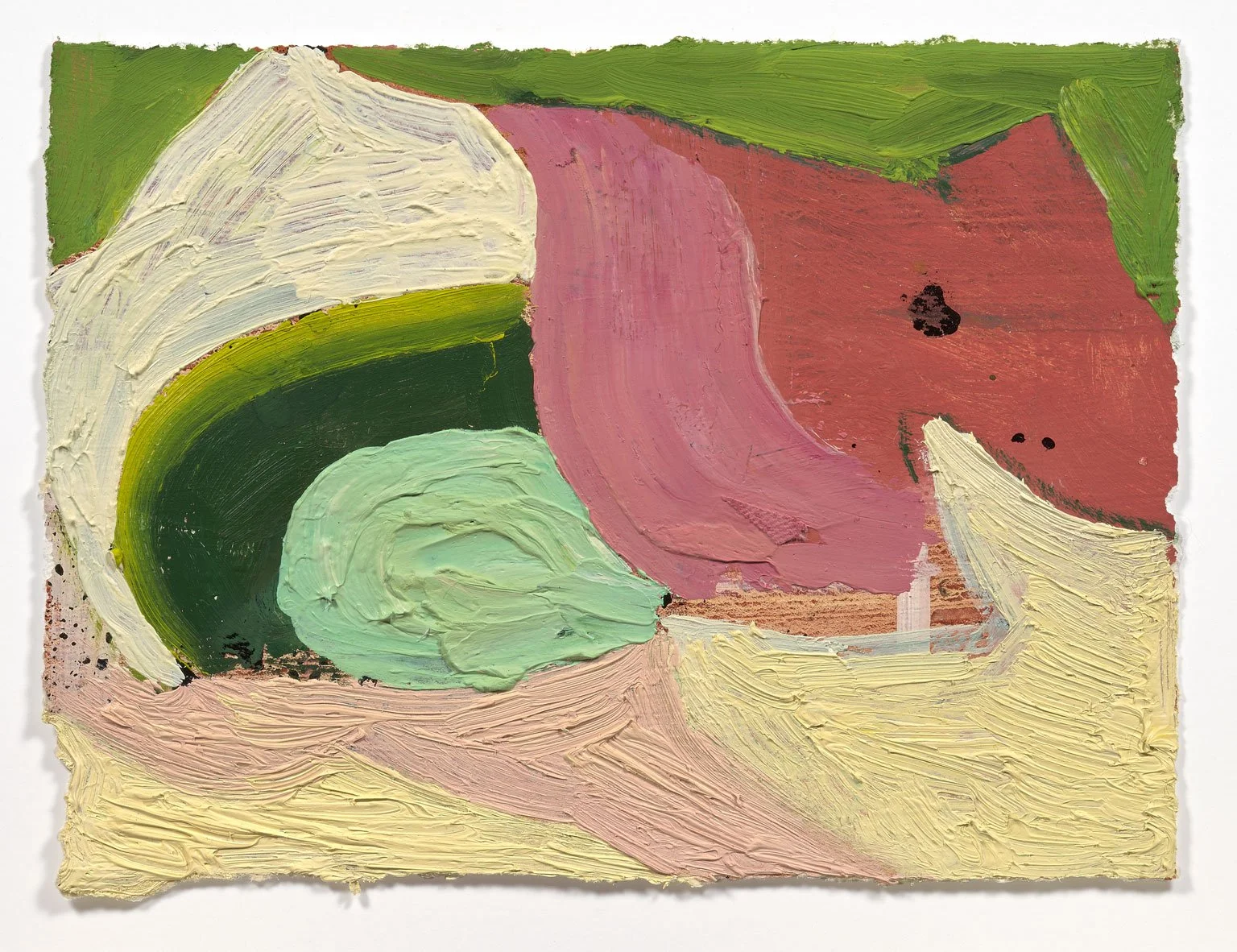 Thicket #8, 2024. Oil on paper, 8in. x 10in.