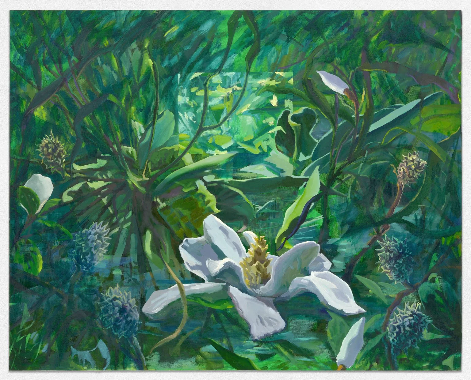 Emergence, 2025. Oil and acrylic on canvas, 48in. x 60in. 