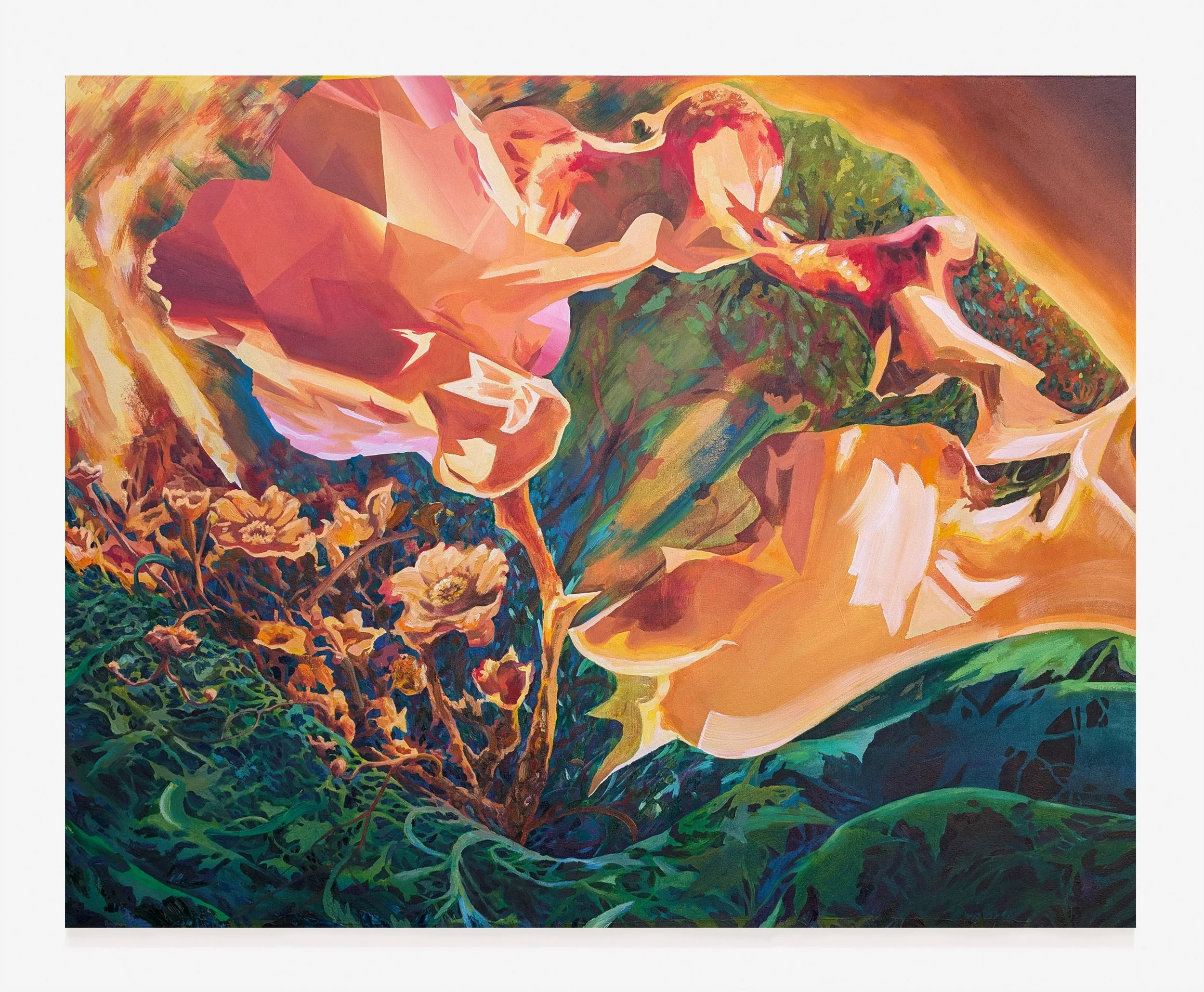Chrysalis, 2024. Oil and acrylic on Canvas, 48in. x 60in.