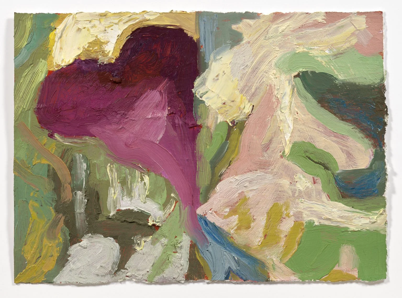 Thicket #3, 2024. Oil on paper, 8in. x 10in.