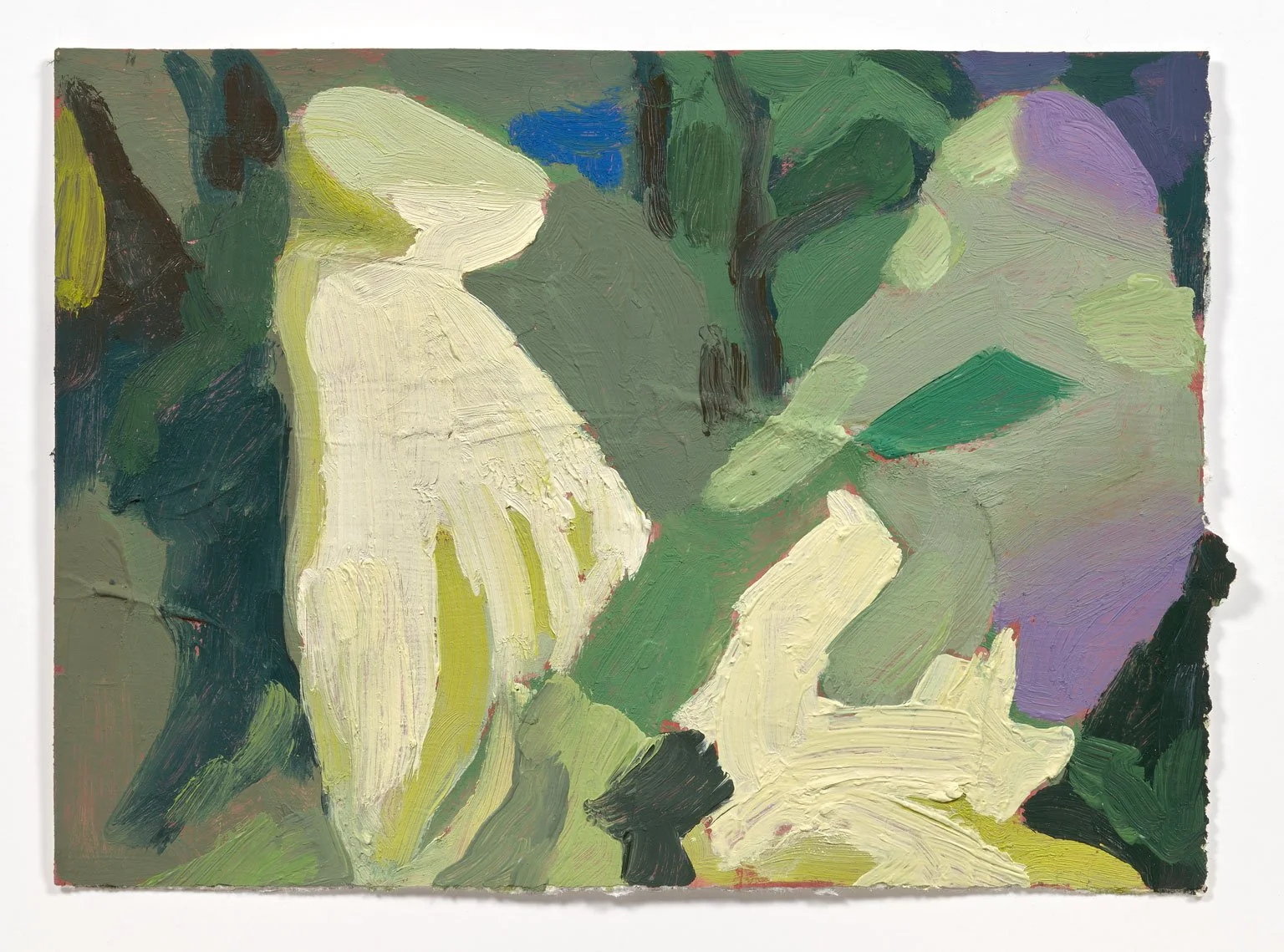 Thicket #13, 2024. Oil on paper, 8in. x 10in.