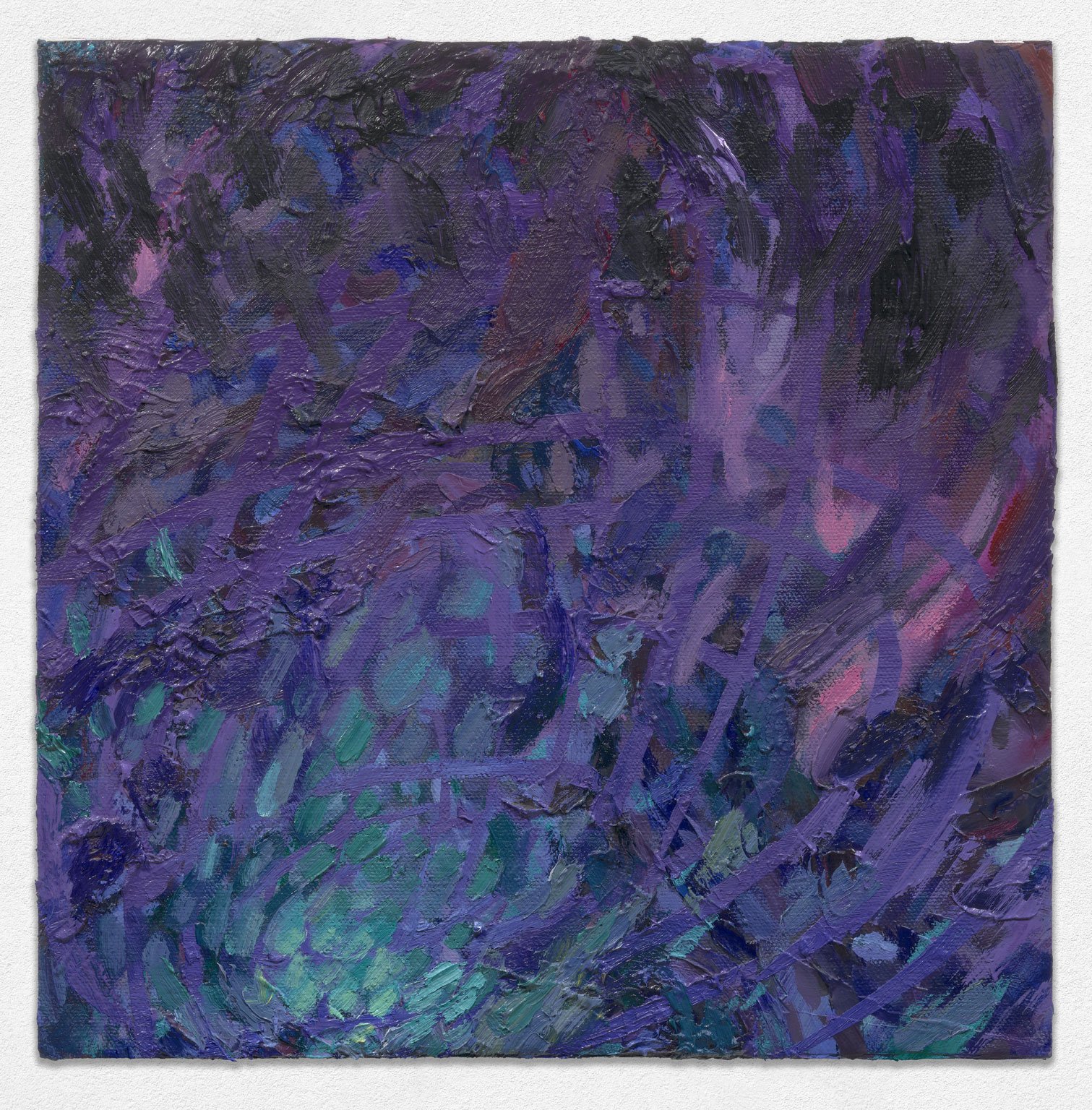 Pistil, 2025. Oil on panel, 12in. x 12in.