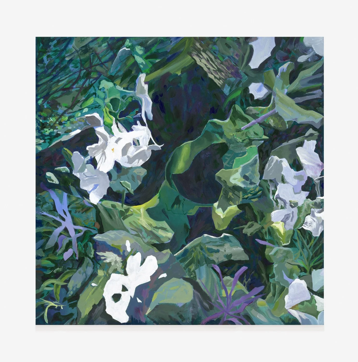 Viriditas, 2024. Acrylic on canvas, 36in. x 36in.