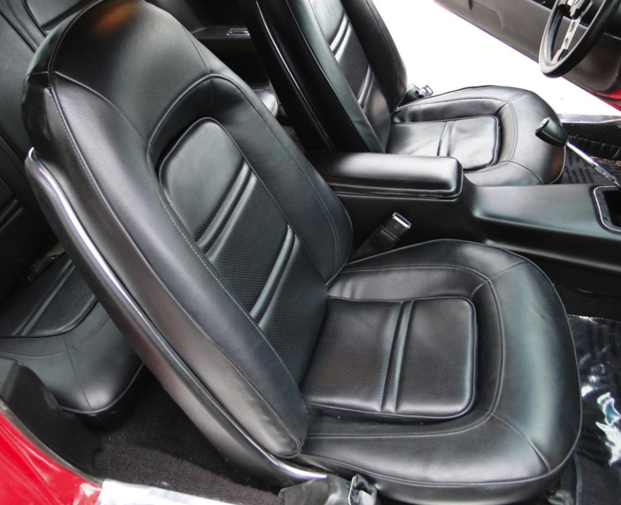 1973-77 Pontiac Firebird Trans Am Custom Leather Front Deluxe Seat Covers