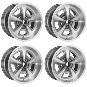 Pontiac Rally II Cast Wheels - Full Set with Caps — Restore A Muscle Car