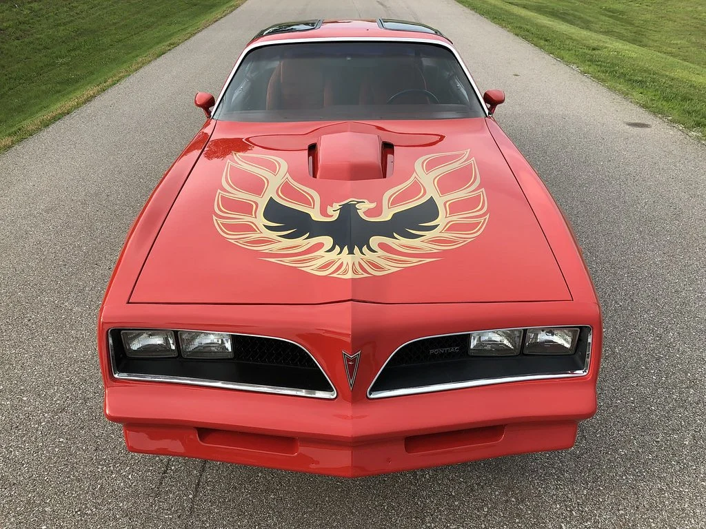Hood Stripes Sticker Kit For Pontiac Firebird Trans Am 1970-1972 - Bird Design 455 - Ultimateprocy
