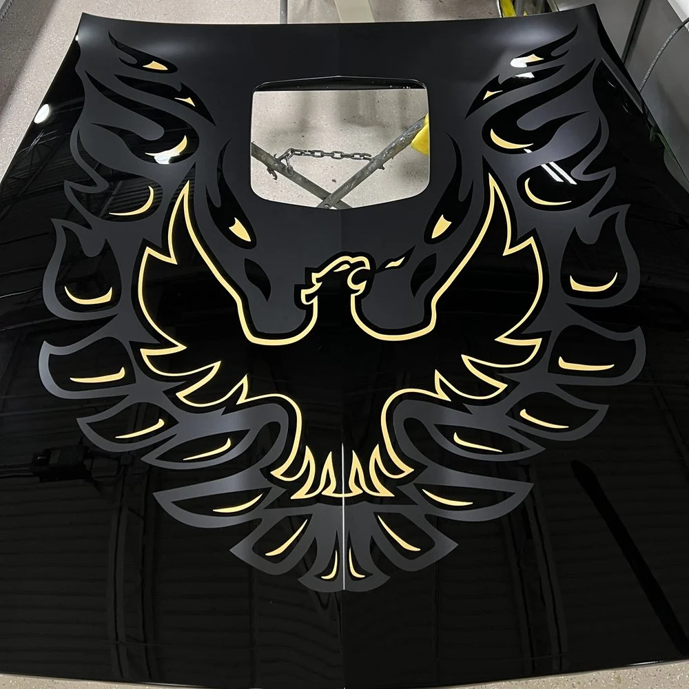 1970-2002 Pontiac Trans Am New Pro-Touring Custom Hood Bird Decal Kit by RaMC