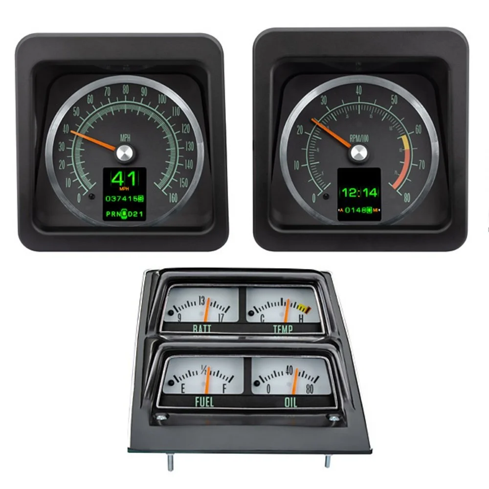 1969 Chevy Camaro RTX Analog Dial Instruments w/Console gauges