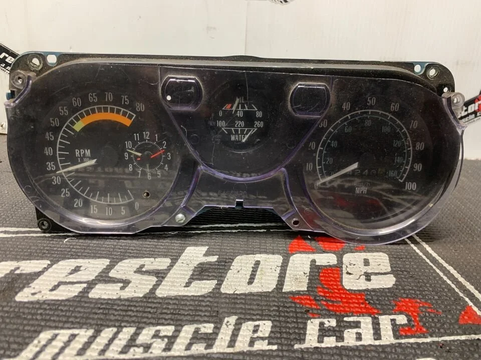The Parts Place Inc. 1968 Firebird / Camaro Dash Instrument Housing Gauge Lens – Without Console Gauges Or Tach – New