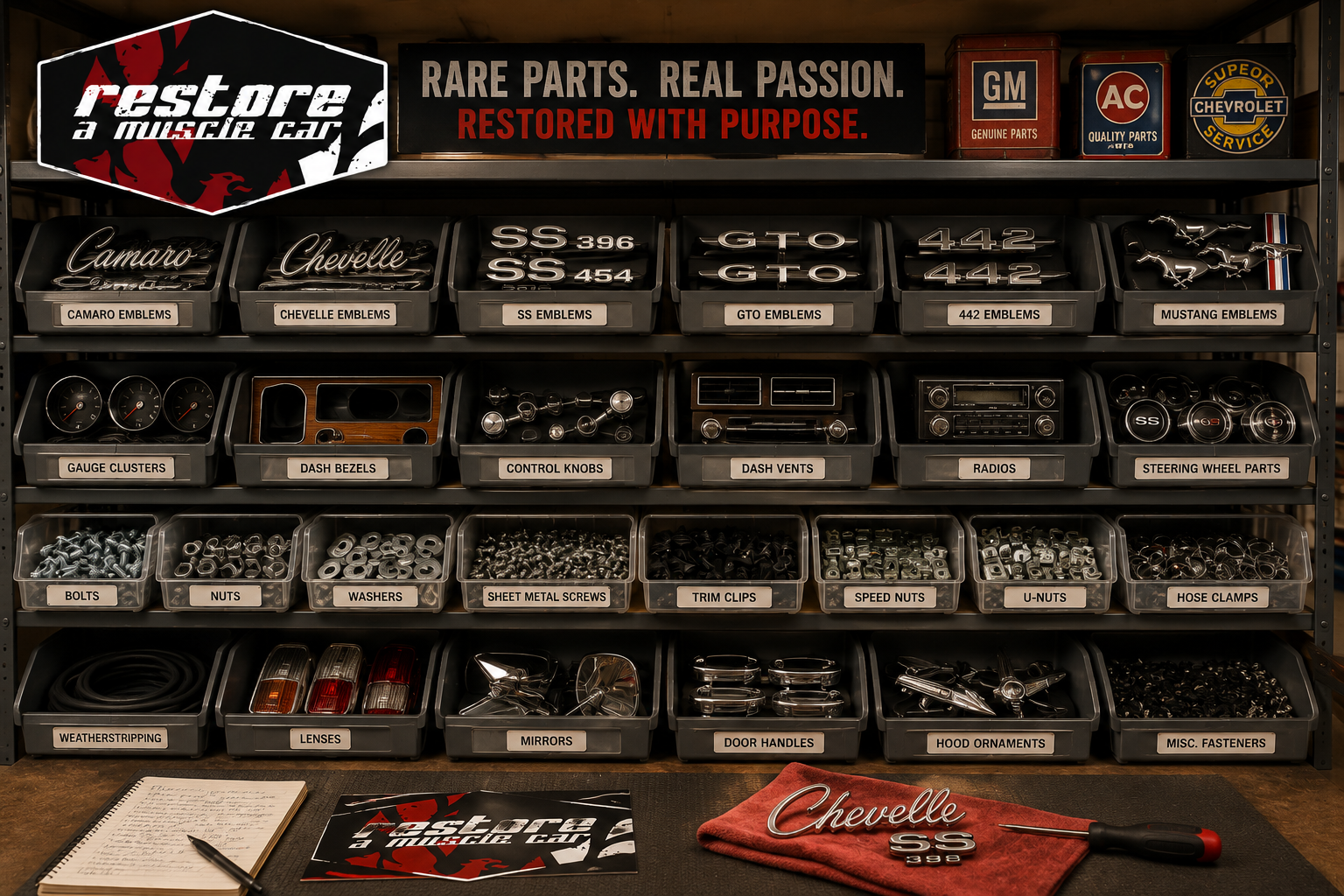 rare OEM muscle car parts
