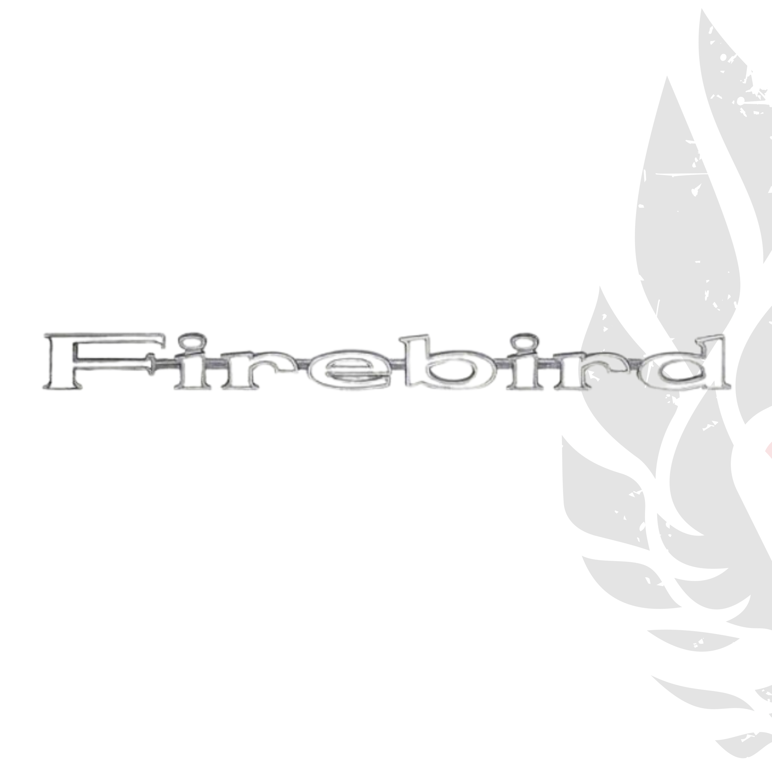 1967-69 Firebird; Front Fender Emblem; with Hardware
