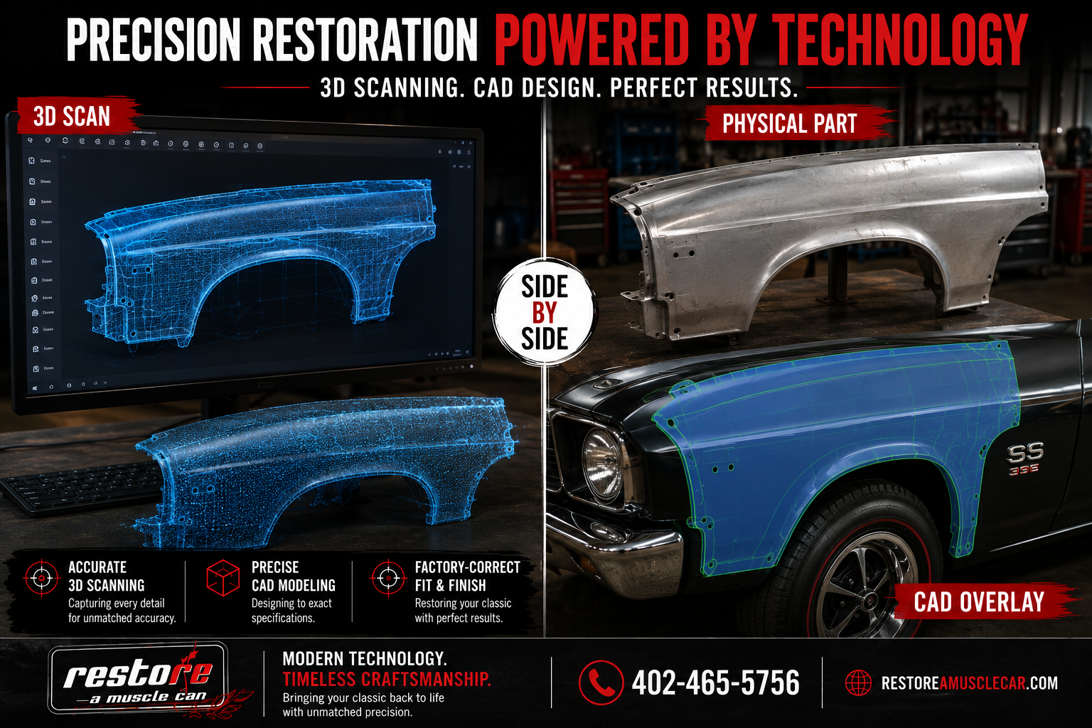 3D car scanning for restoration