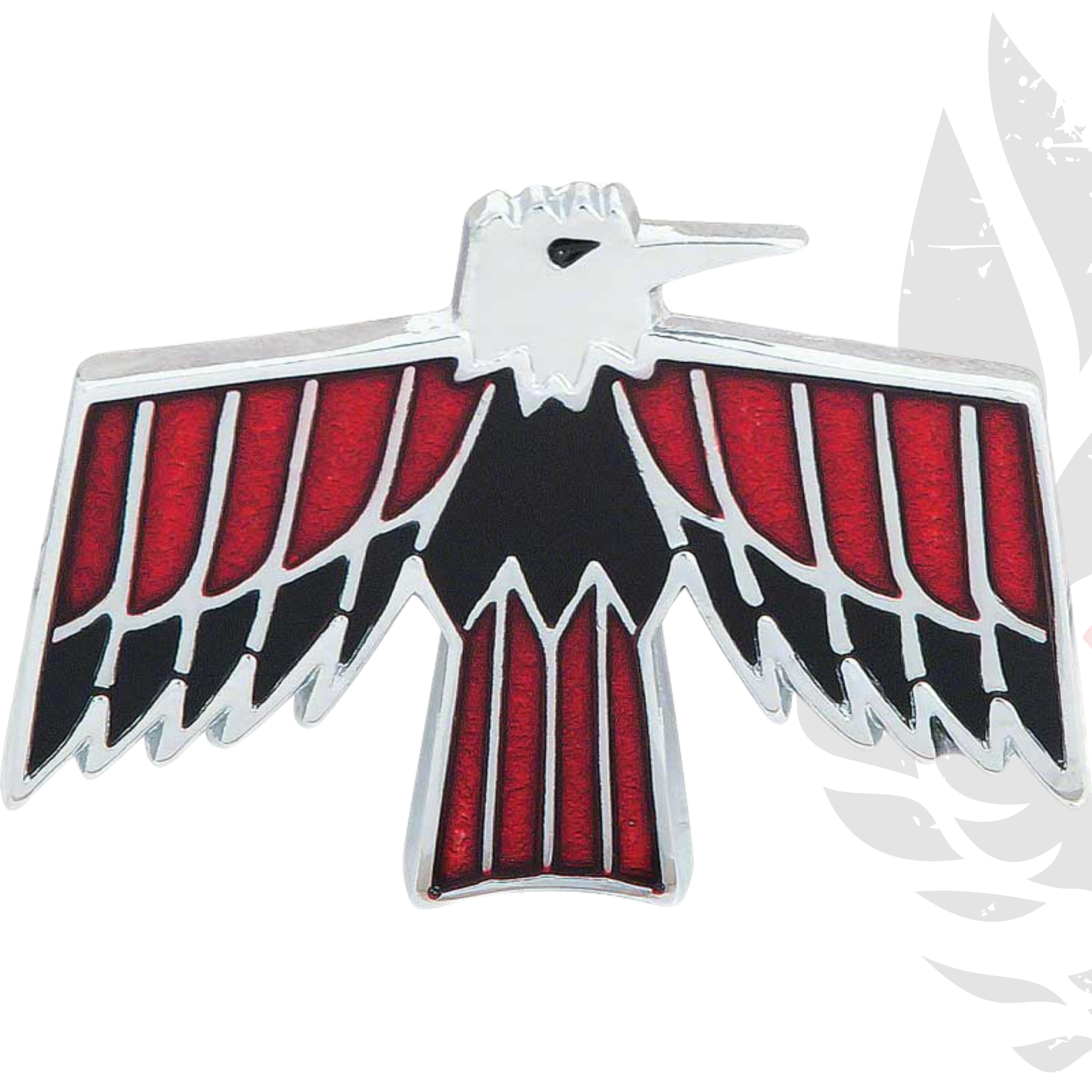 1967-68 Firebird; Front Fender Emblem; Bird Logo; with Hardware