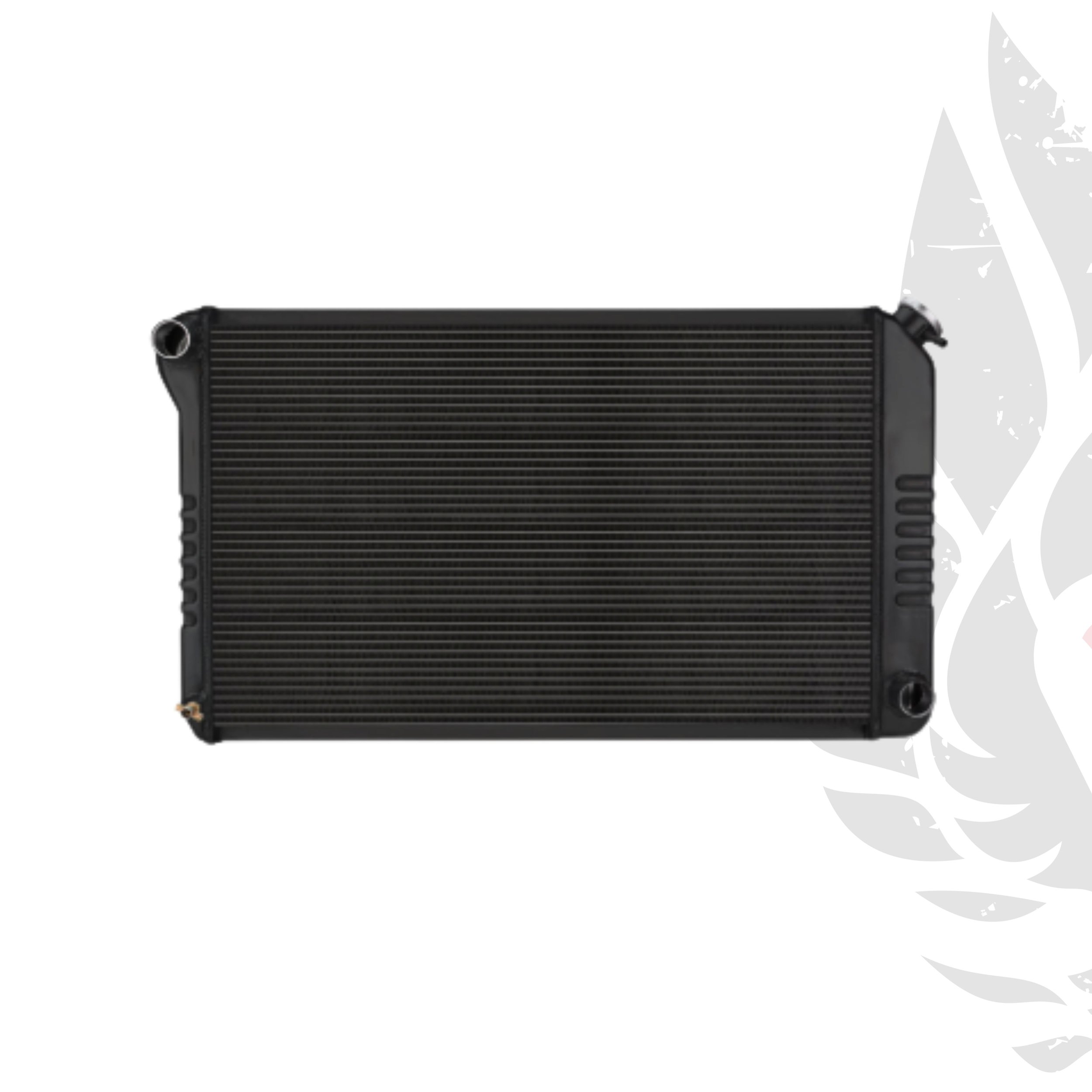 1970-81 Firebird Manual Trans Aluminum Radiator Black Night Rider Series by Cold Case Radiators