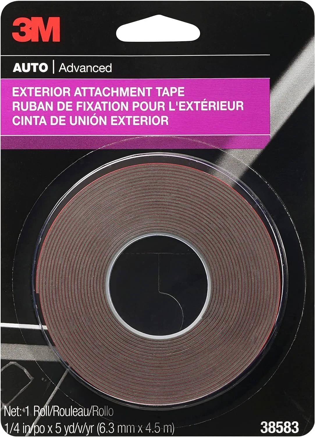 Exterior Attachment Tape by 3M for Color Molded Fender Flare Rubber Welting