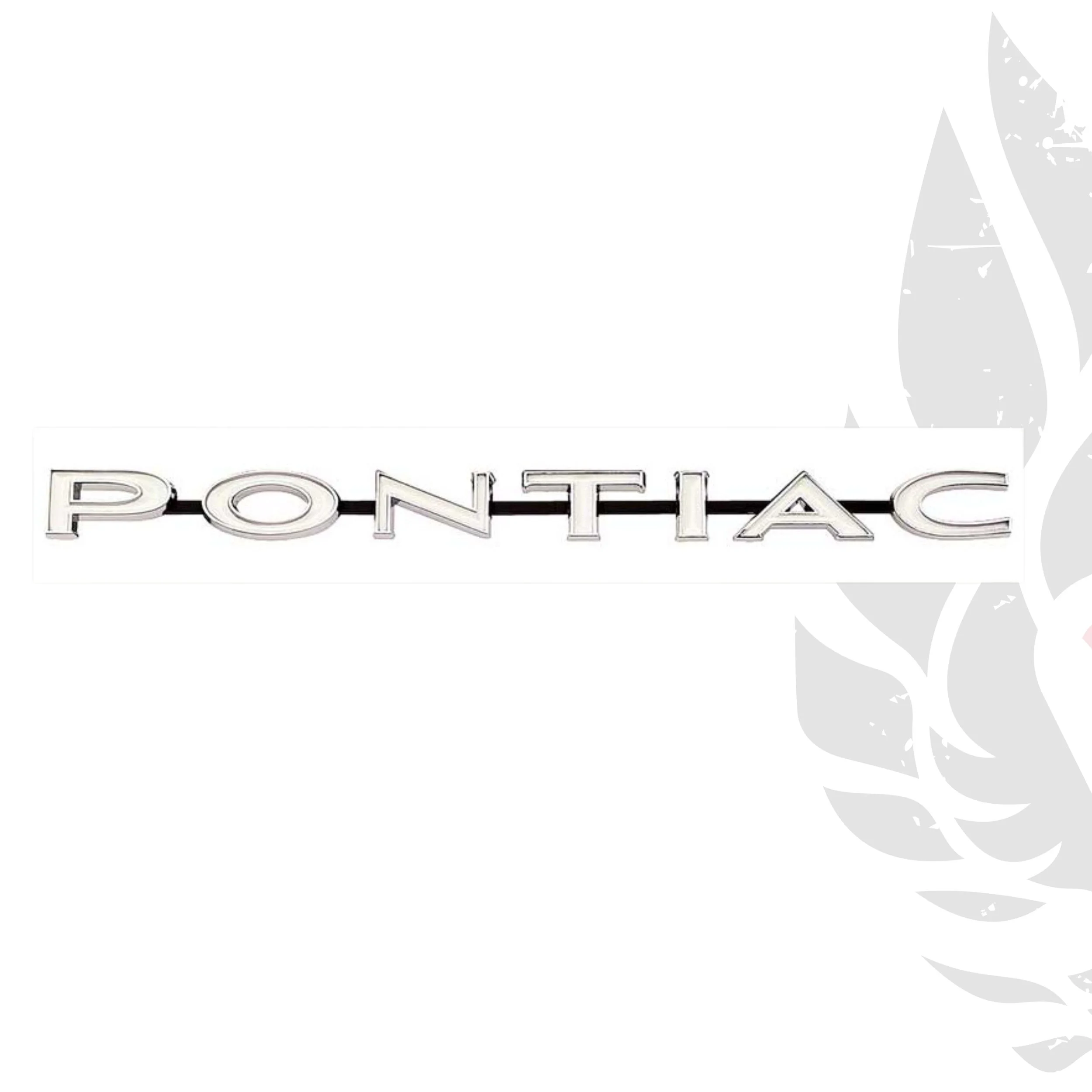 1967-69 Firebird; "Pontiac" Front Grill Emblem; with Hardware; GM Licensed; OER