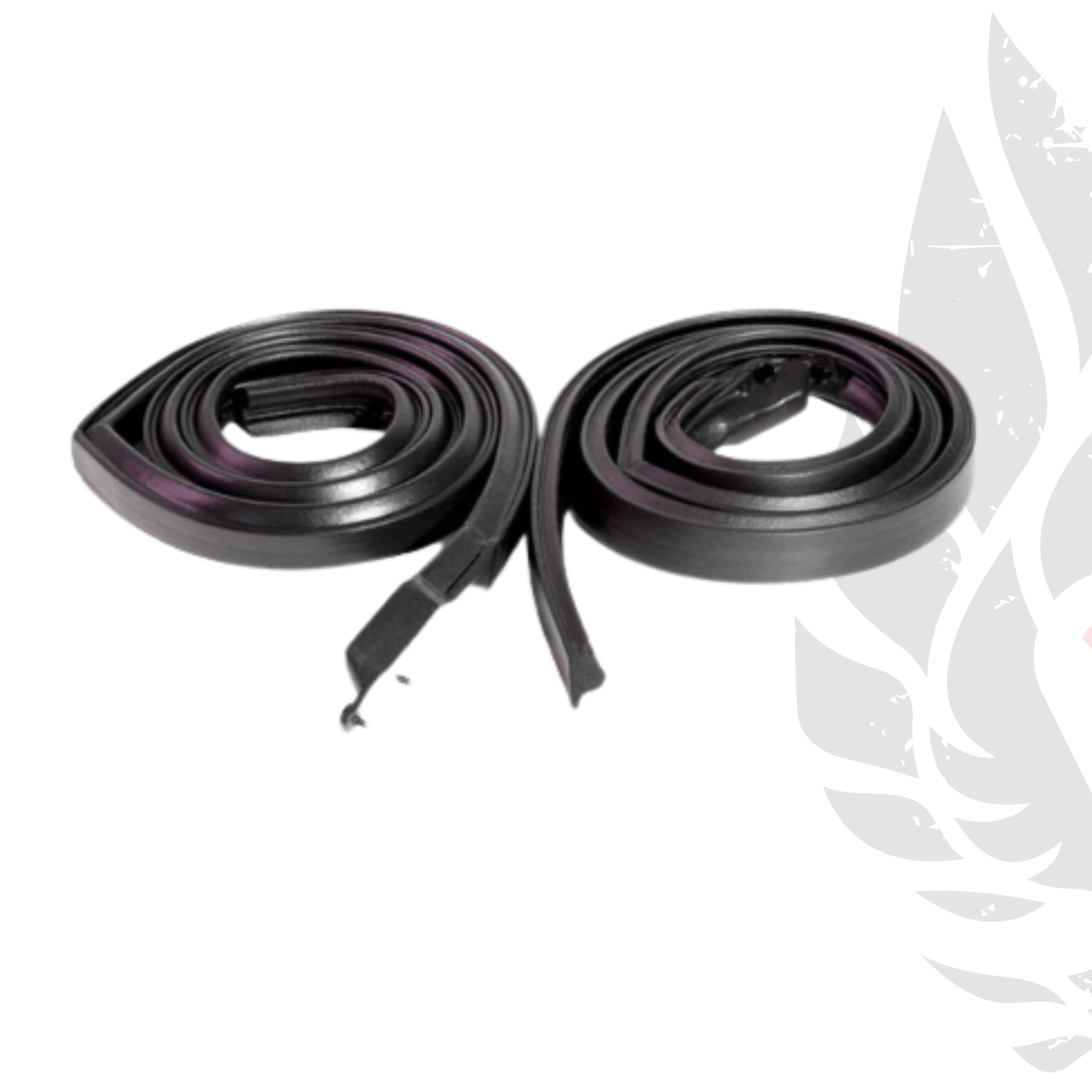 1967 Pontiac Firebird and Chevrolet Camaro Molded Roof Rail Seals, for 2-Door Hardtop. Pair R&L