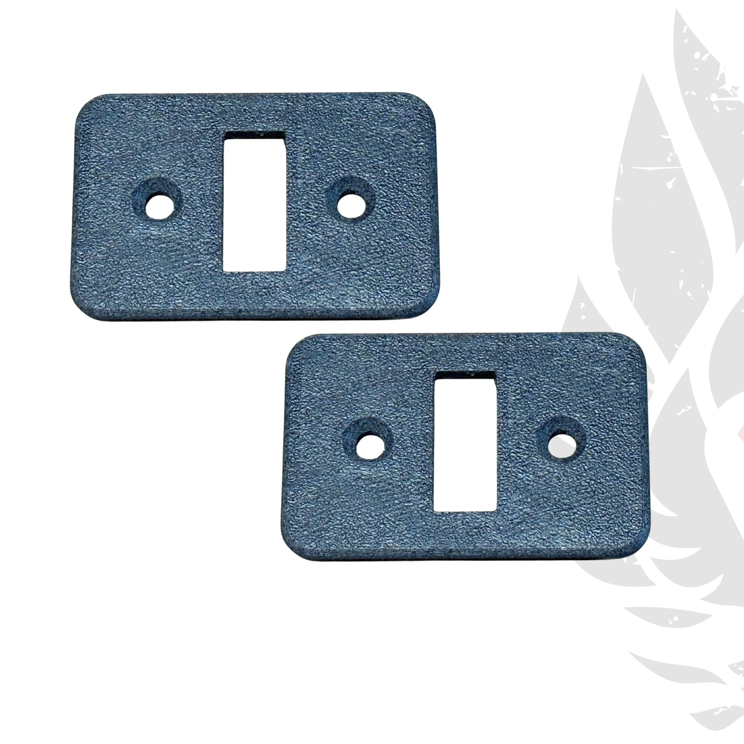 Carbon Fiber C4 Corvette Seat Back Release Button Bezel Plate Cover Fits; 1994-96, 2ct