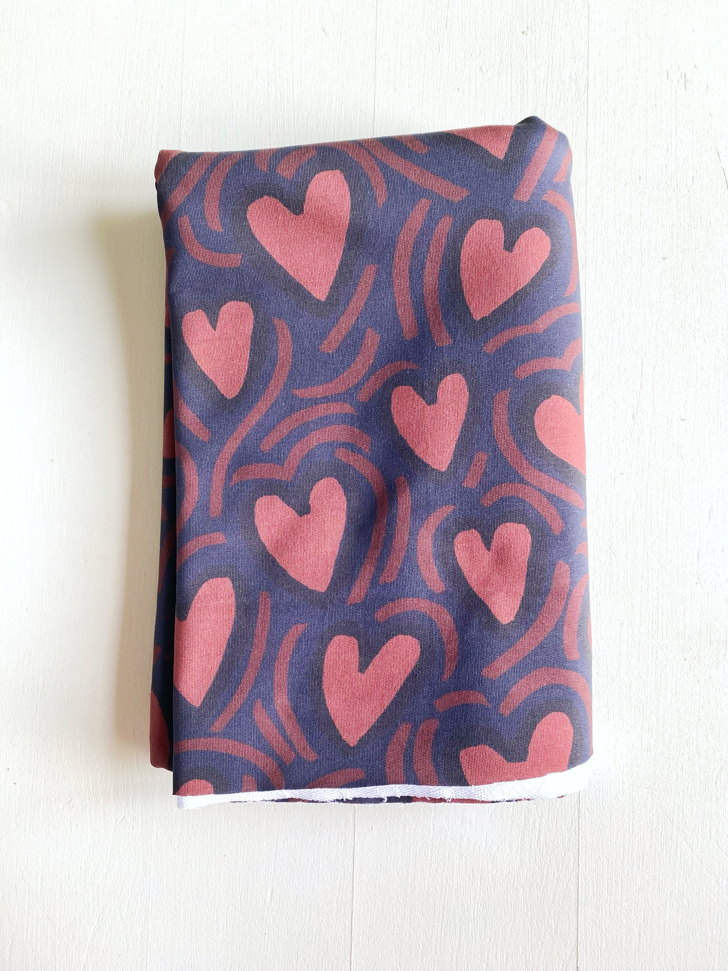 COUPON L'ATTRAPE COEUR MARINE FRENCH TERRY 50x145 CM