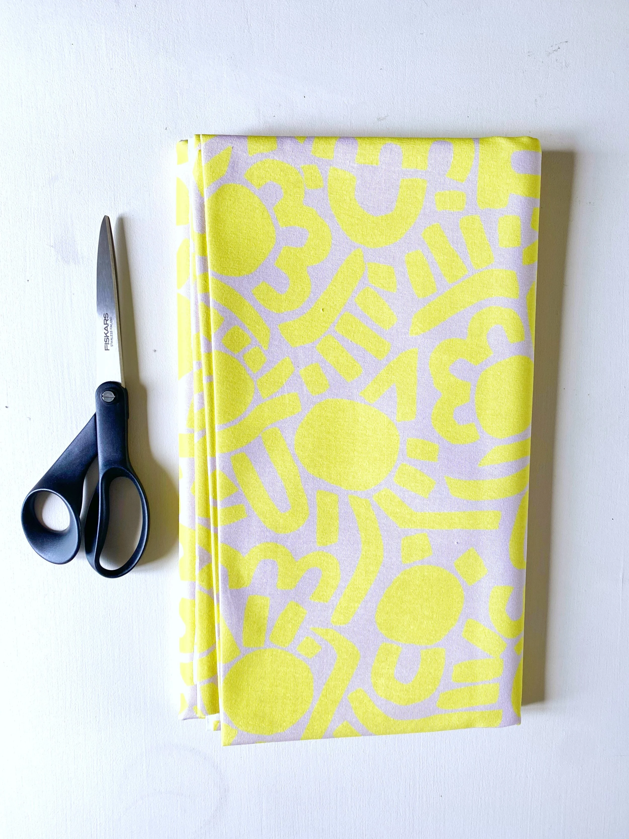 COUPON DOTTY KEITH JAUNE JERSEY 145x155 CM