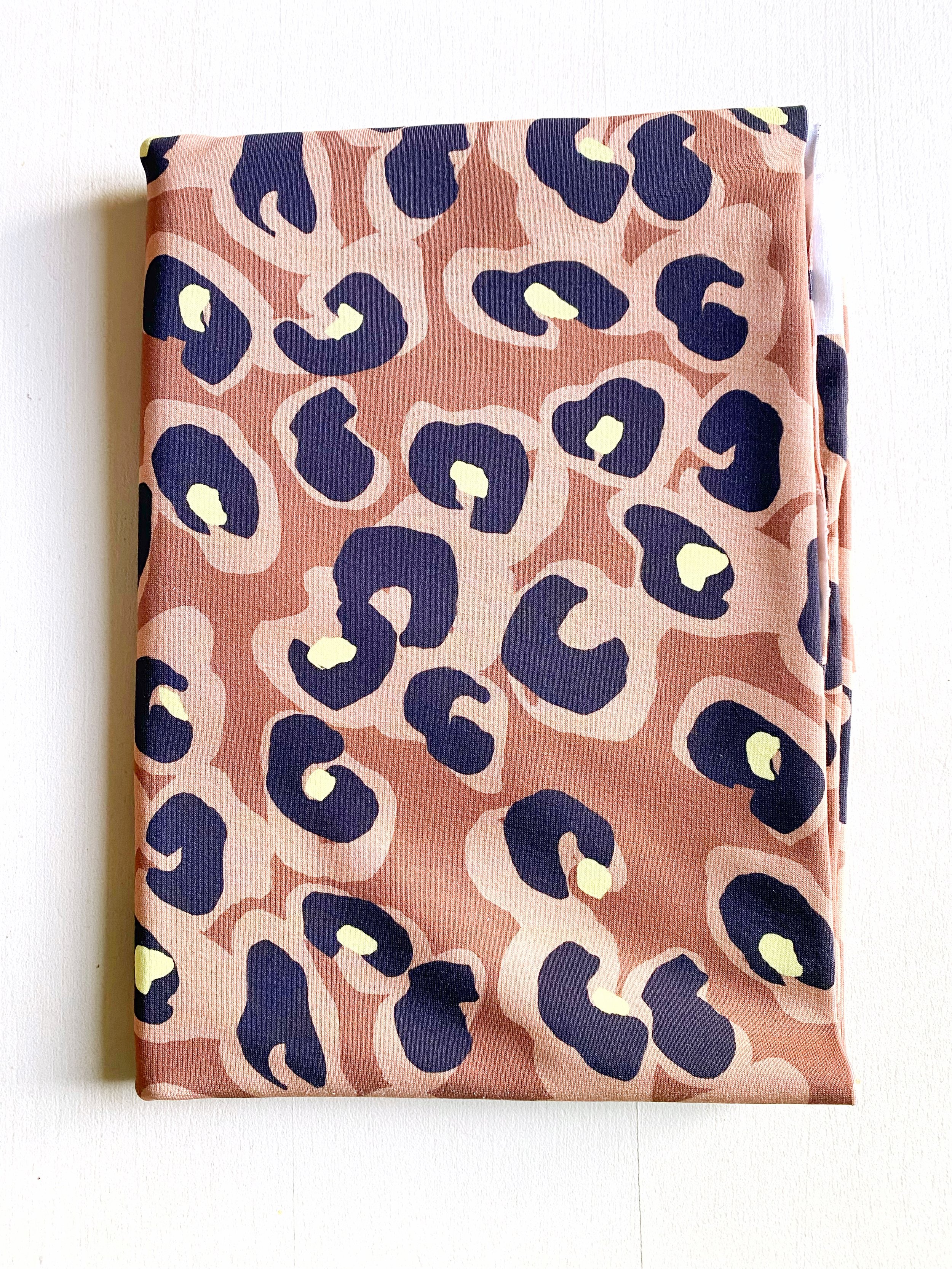 COUPON LEONARDO CAMEL JERSEY 100x150 CM