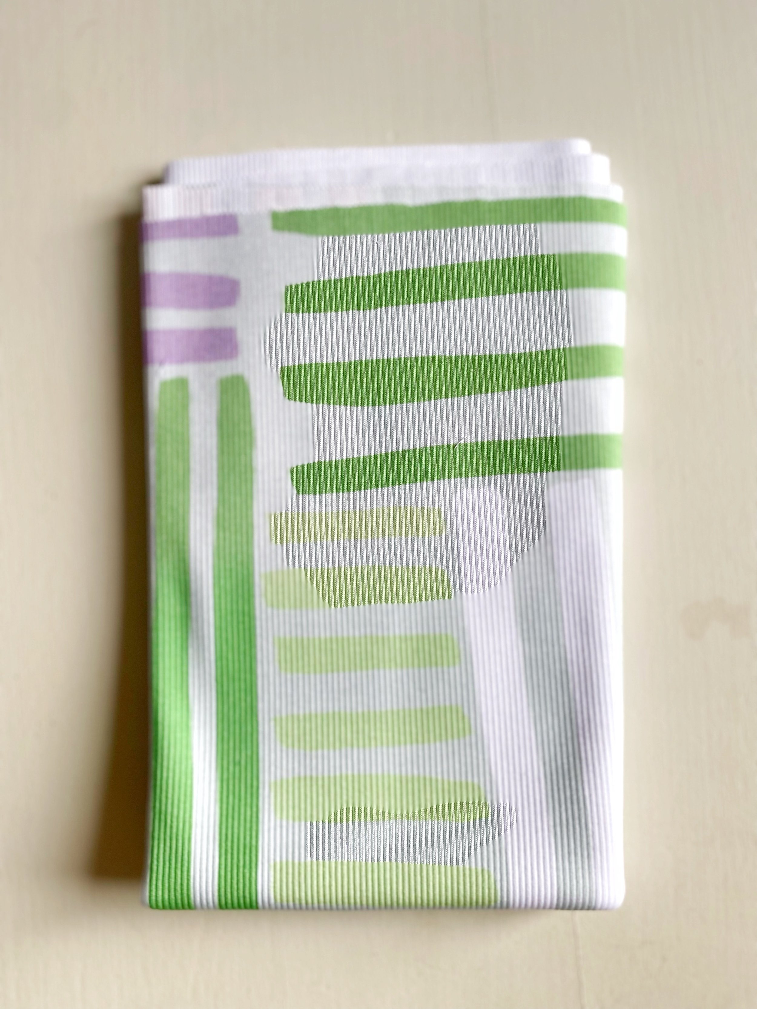 COUPON BAUHAUS VERT JERSEY RIB 40x100 CM