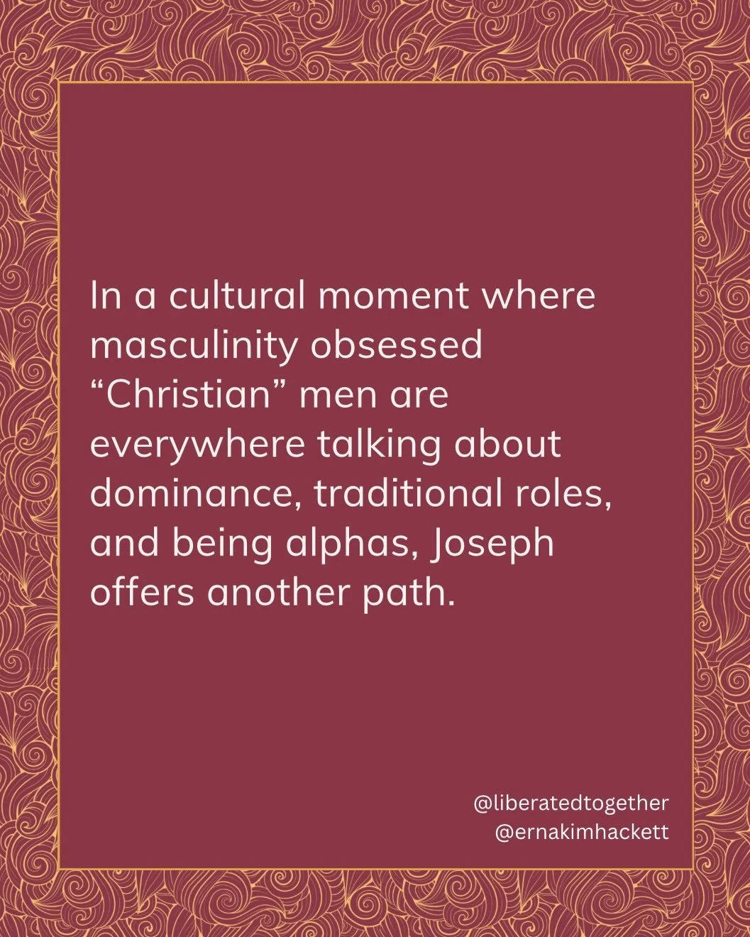 Advent starts today. This year we will be in Matthew and we are starting with Joseph. He has something to say to all of us, but he really has something to say to hetero Christian men and how they interact with the women in their lives. 

He has a lot