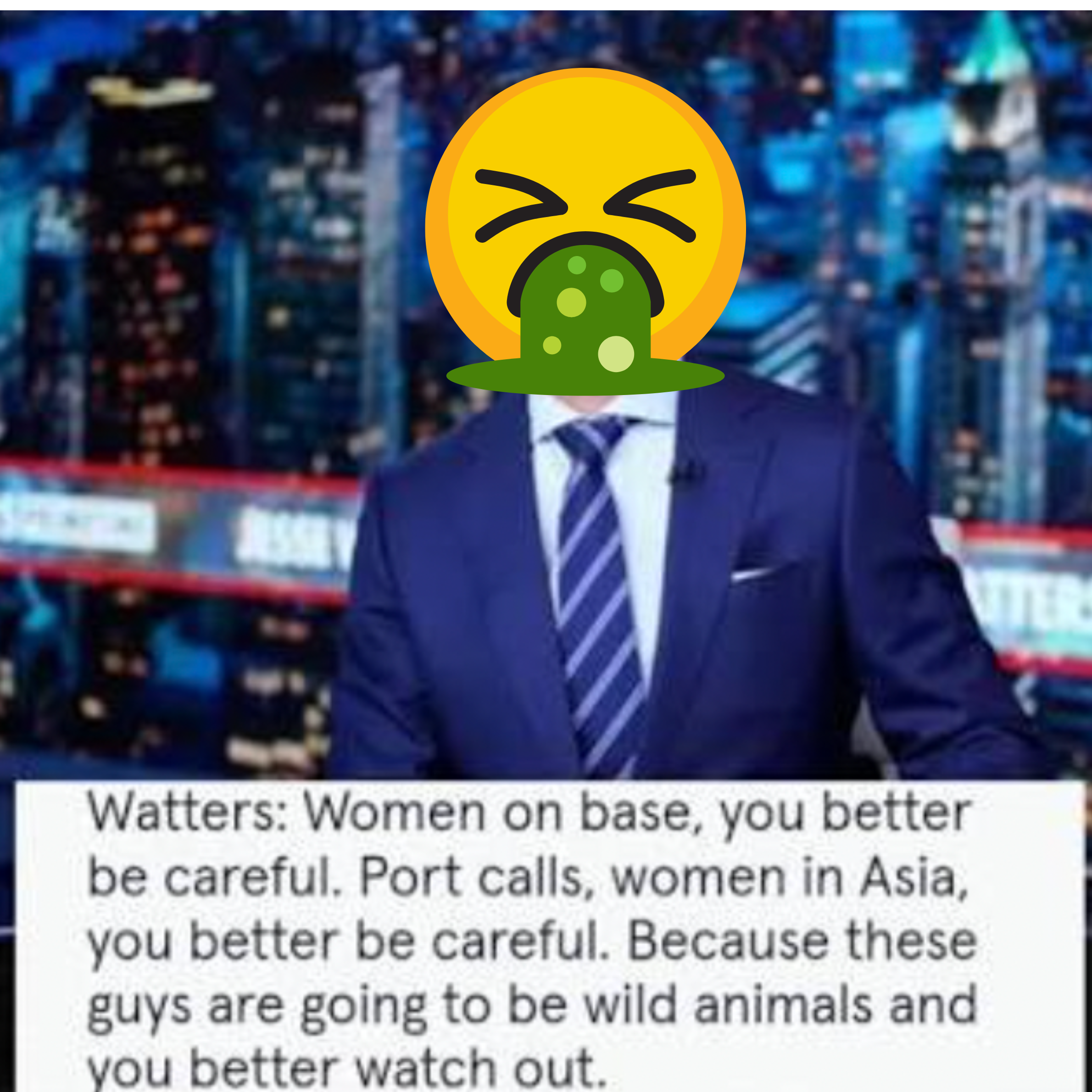 In Addition to Telling Jesse Waters to fuck off- rape and US militarism