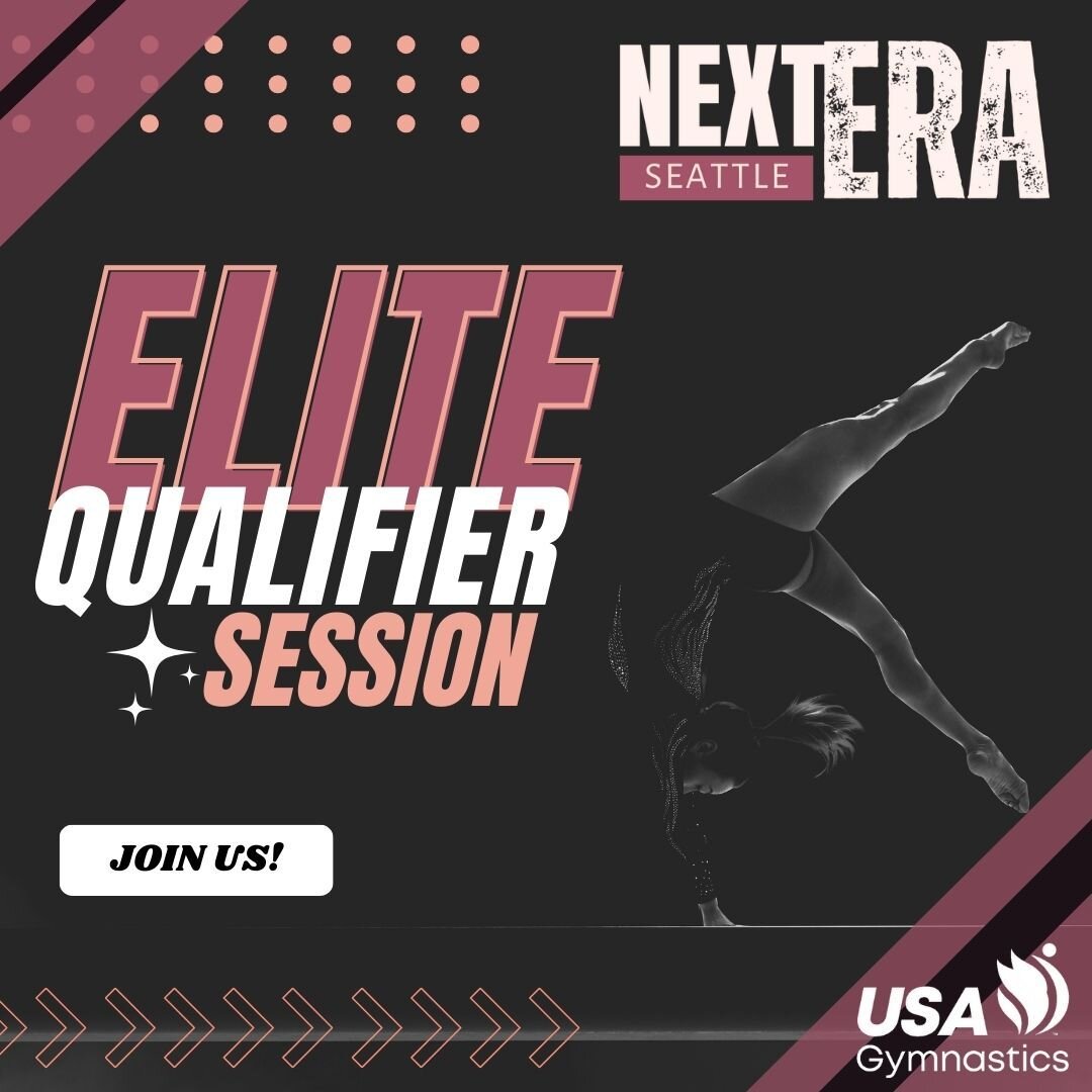 🌟 Exciting News from Next Era - Seattle! 🌟

We're thrilled to announce that our upcoming gymnastics competition in January 2025 will include an Elite Qualifier Session!!

Does your gym have athlete's seeking to join the ranks of the U.S. National G