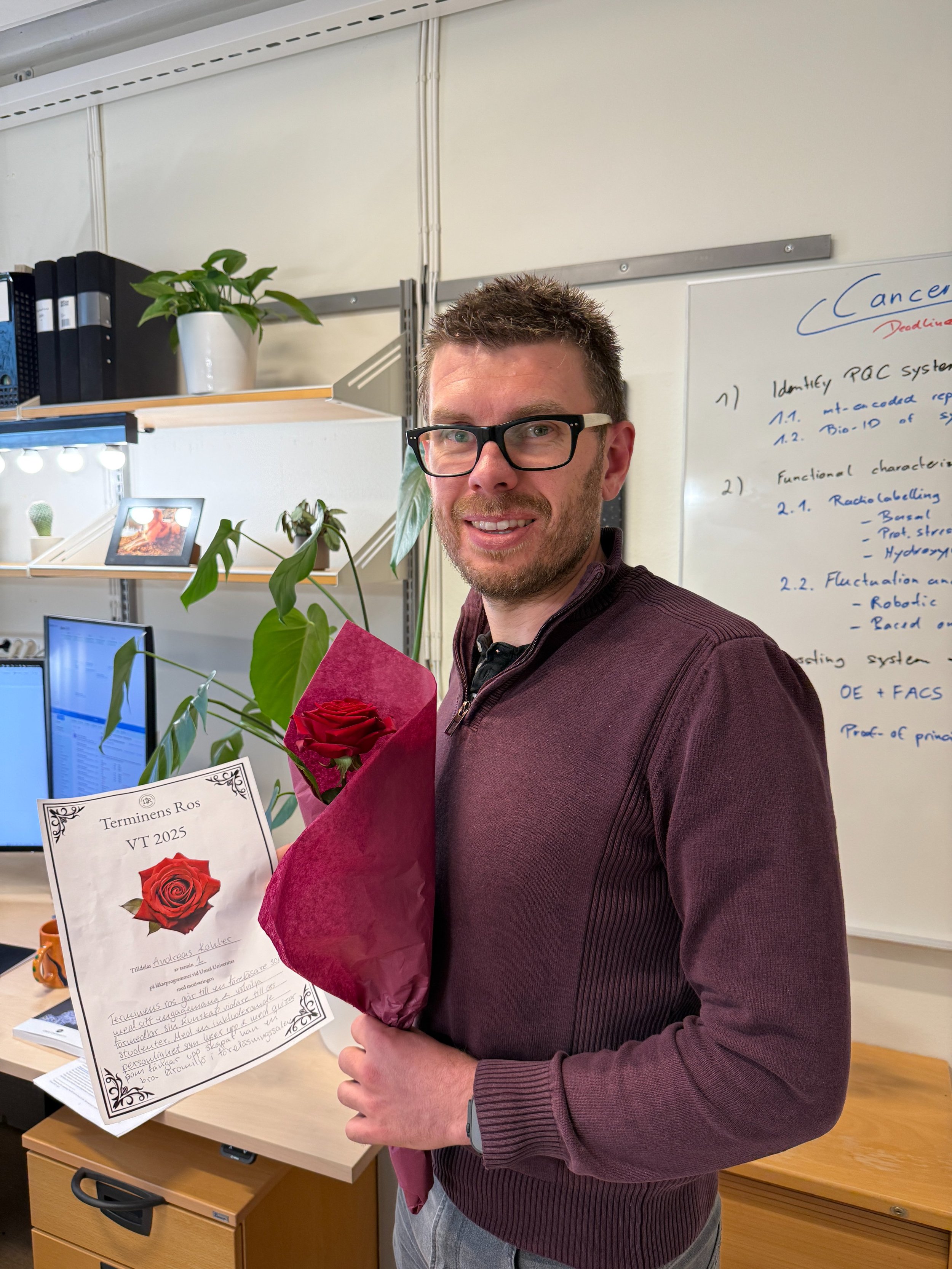 Honored with “Terminens Ros” – Best Teacher of the Term