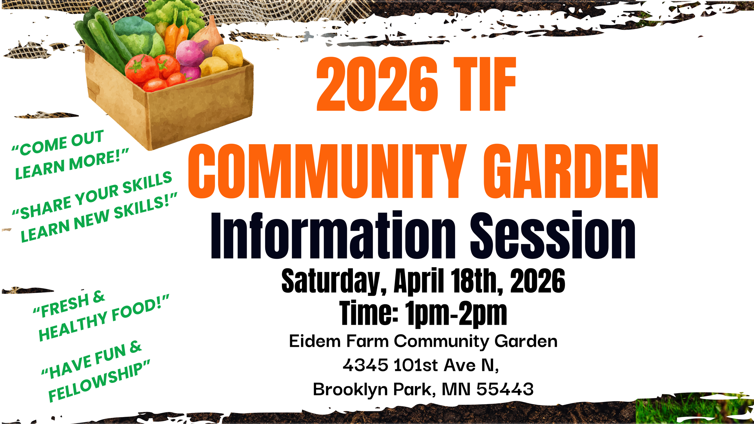 2026 TIF Community Garden Information Session