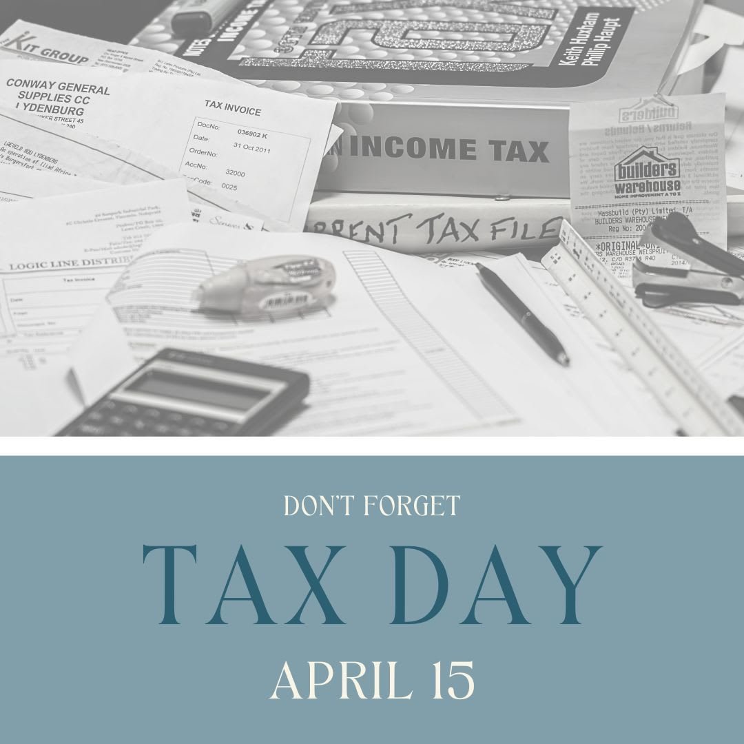 📆 Don't forget, today's the day to dot those i's and cross those t's! It's Tax Day, folks! 
#TaxDay2024 #TaxDayReminder