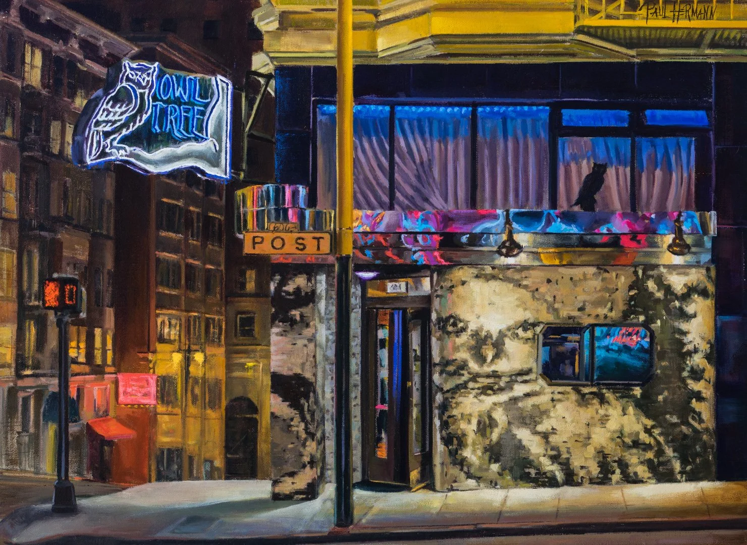 The Owl Tree - 18"x24", oil, 2016.