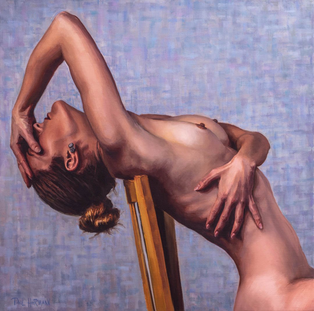 Naked Disbelief - 24"x24", oil, 2019.