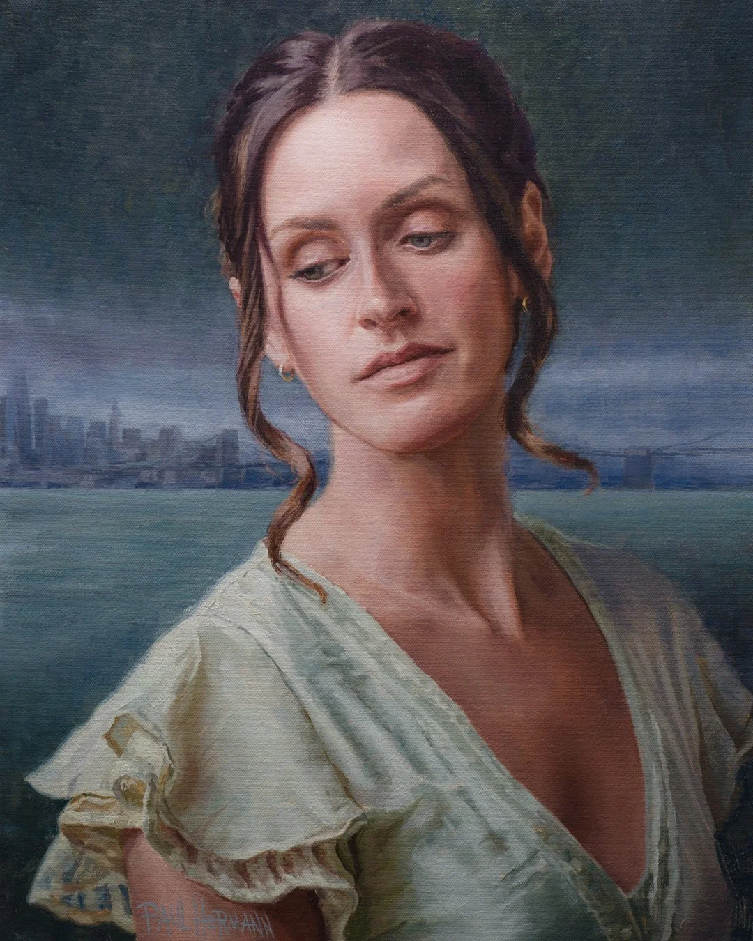 Remember Lot's Wife - 20"x16", Oil, 2025.