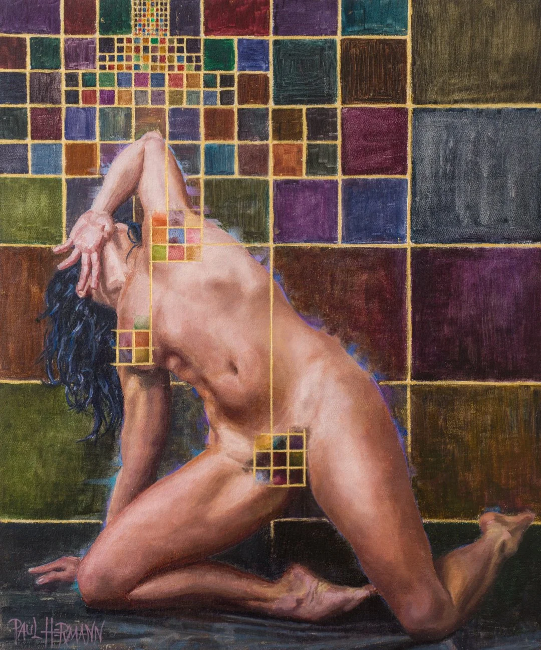 Scrape Me - 24"x20", Oil, 2025.
