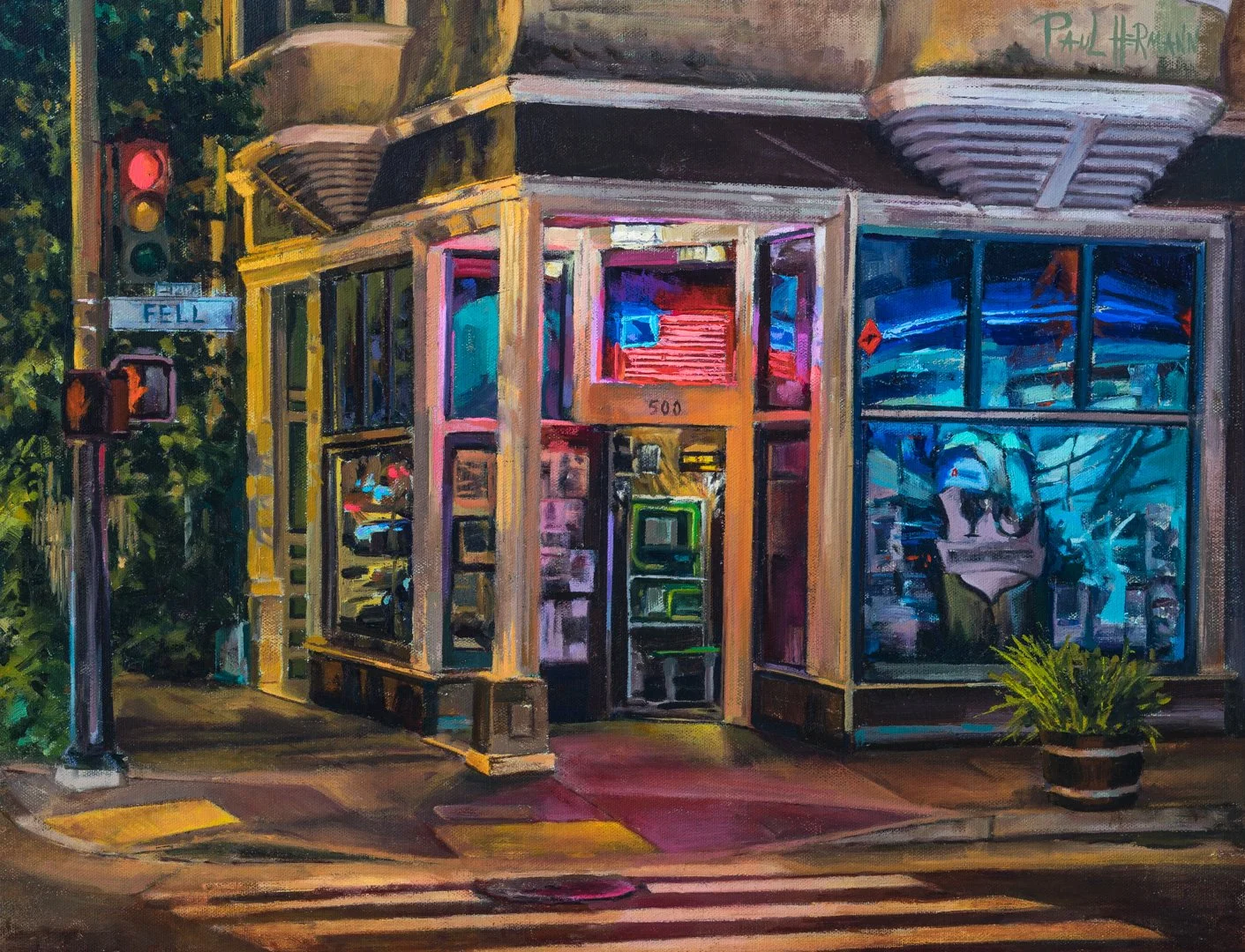 Madrone Art Bar - 16"x20", oil, 2016.