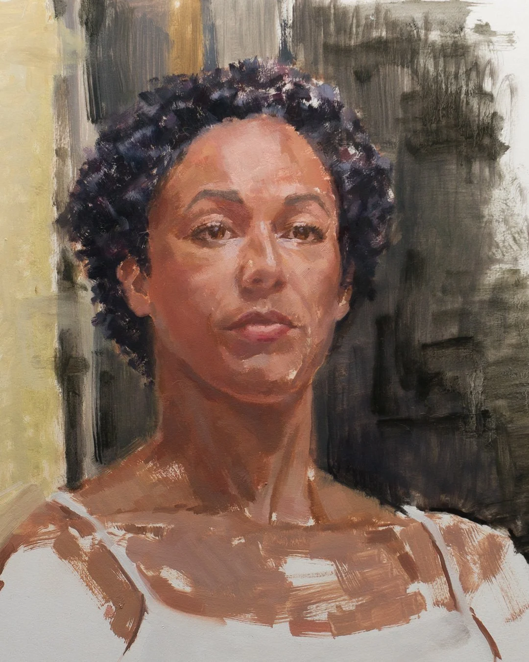 Portrait Study of Teresa from Life - Oil, 2025.