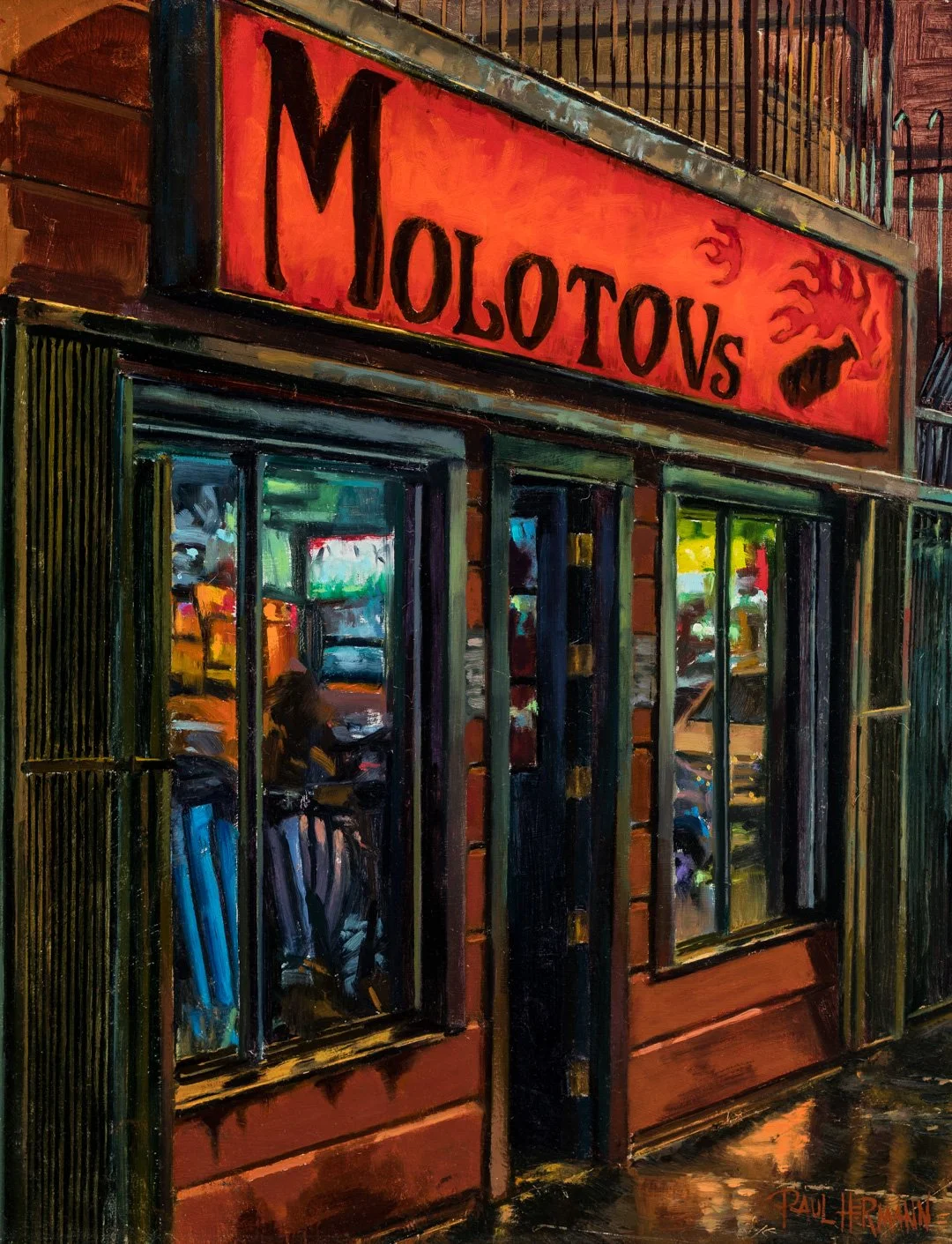 Molotov’s on Haight - 20"x16", oil, 2016.