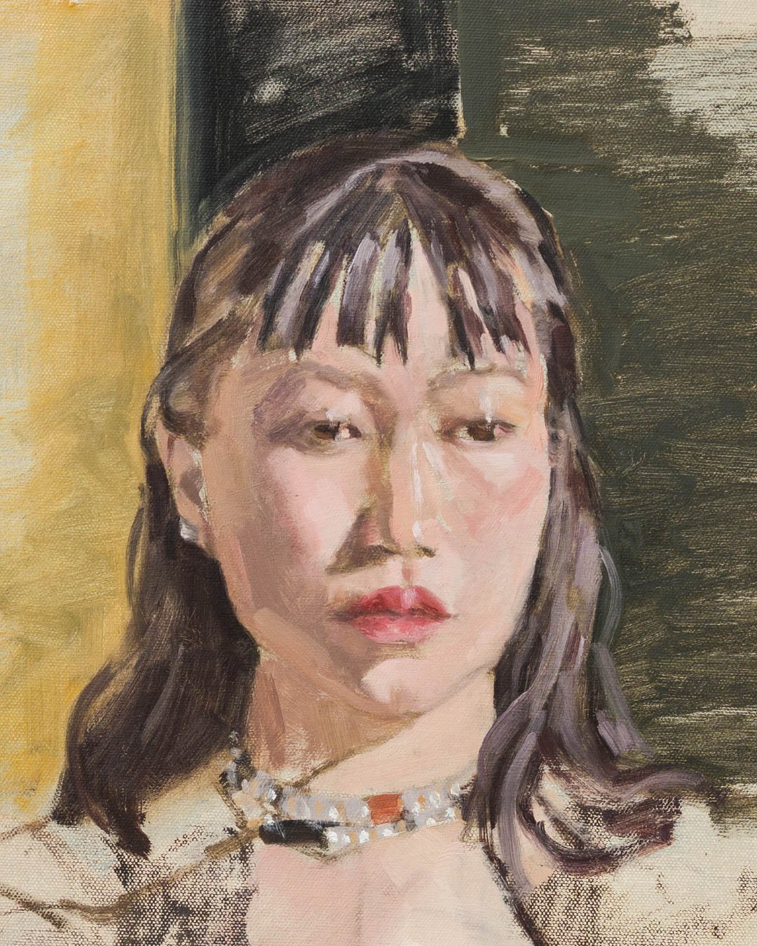 4 Hour Portrait Study of Miranda - 12"x9", 2022.