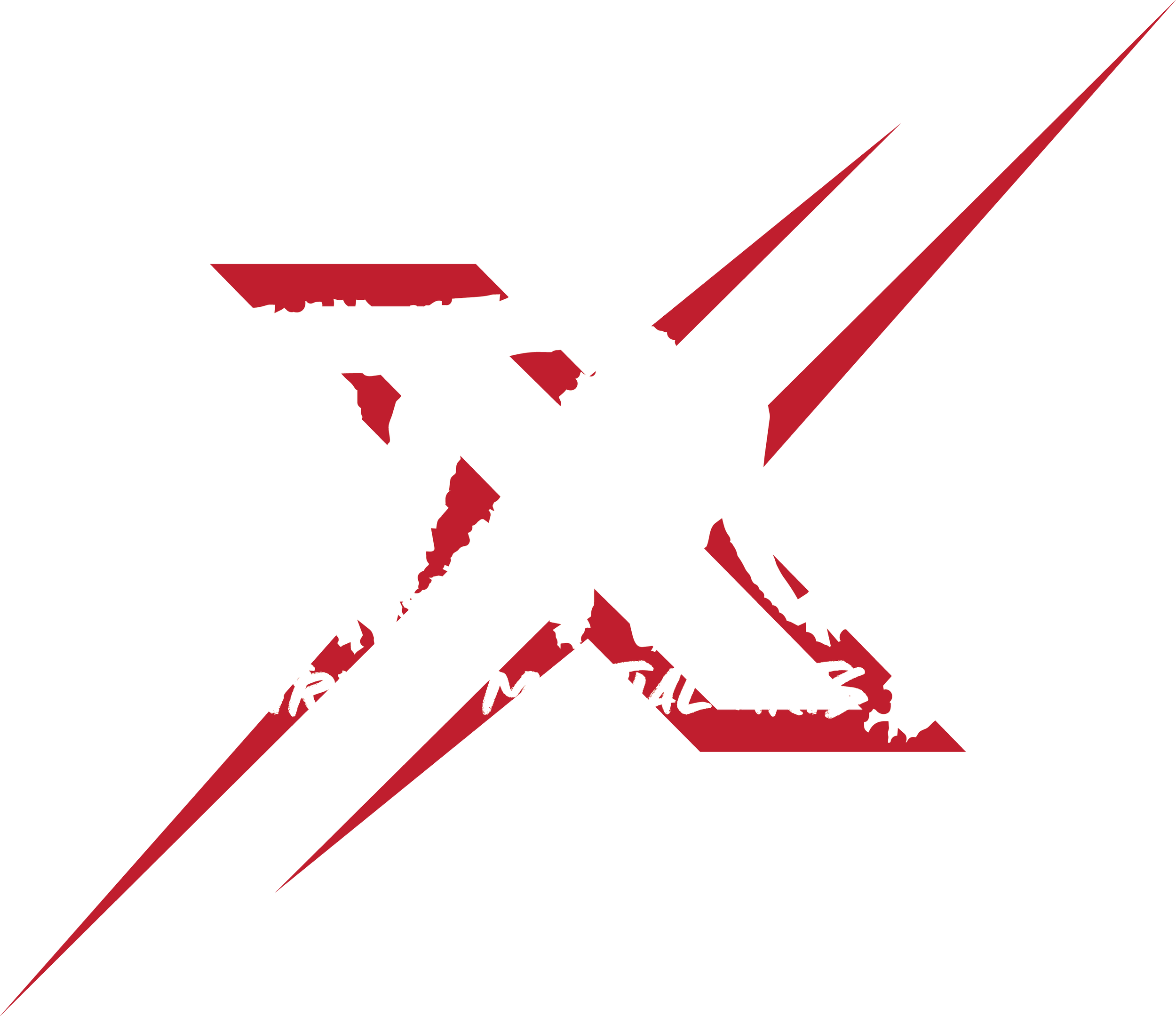 Stylized text with the word "Titans" in jagged white and black font, red slash marks behind the text, and the words "EXTREME MARTIAL ARTS" in red below.
