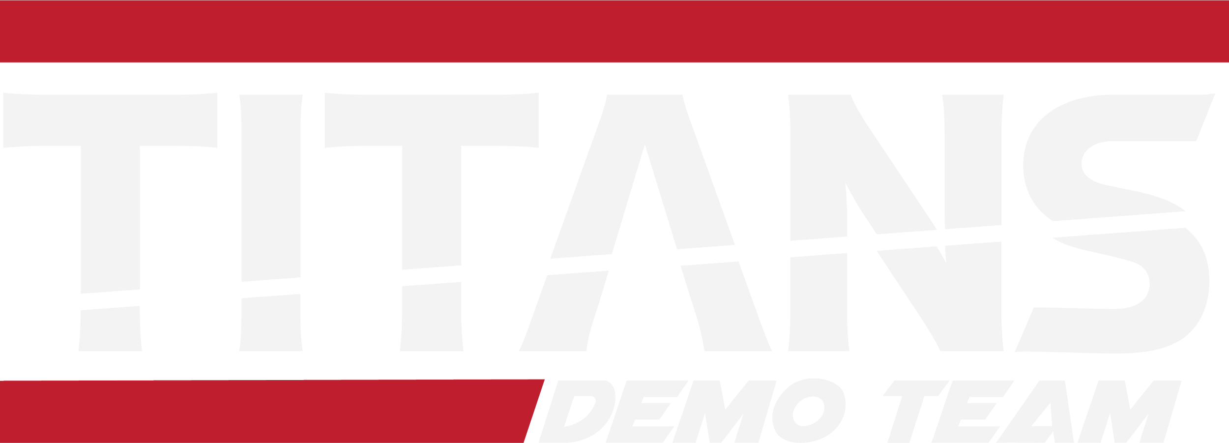 TITANS logo with red and black design, and text 'DEMO TEAM' underneath.