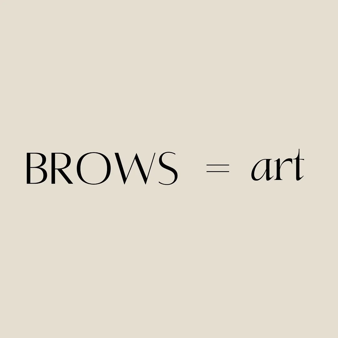 your brows are the center of attention and treated as art in my studio, we will map them out and try to get them exactly how you want them 🤍